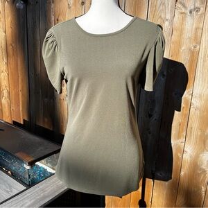 Express Olive Green Women's Top